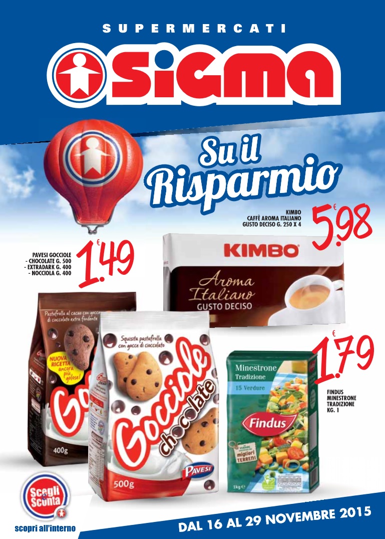 Volantino sigma supermercati al 2 dicembre 2015 volantino az for Volantino despar messina e provincia