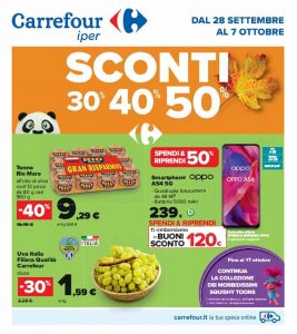 Carrefour Sconti 50% al 7 Ottobre 2021
